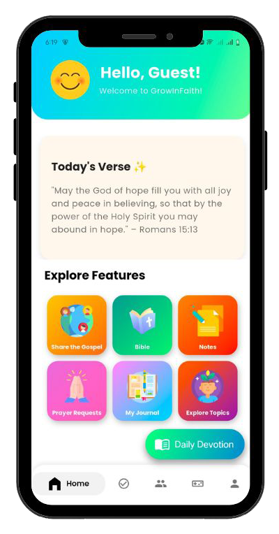 GrowInFaith App Screenshot
